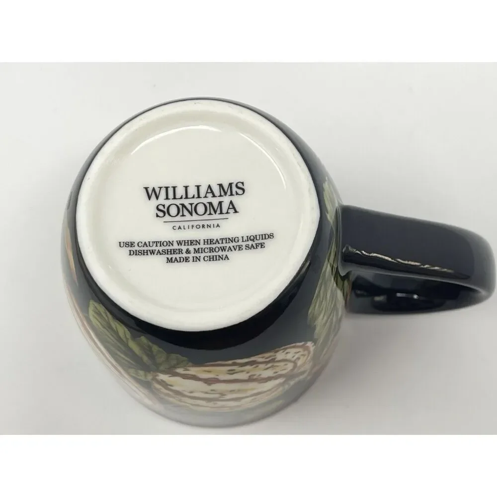 Williams Sonoma Harvest Pumpkin Coffee Cup Mug 4” Autumn Thanksgiving
